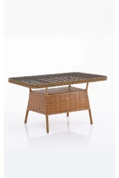 Evdemo  Eren Rattan Bahçe Balkon Takımı 2+1+1 Kahve - 5