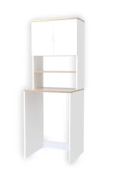 Evdemo  Çamaşır Makinesi Üstü Banyo Dolabı Rafı Beyaz - 5