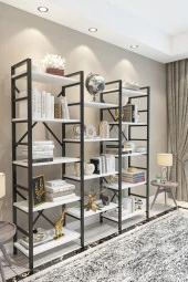 Parlavita  Gada Metal Kitaplık Beyaz thumbnail 1