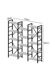 Parlavita  Gada Metal Kitaplık Siyah thumbnail 2