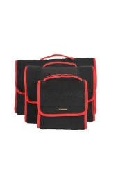 Üçlü Takım Araç Bagaj Organizer Bagaj Düzenleyici Çanta Kırmızı Kenarlı thumbnail 2