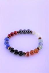 Kova Çakra Doğal Taş Bileklik Birinci Kalite Taş Kova Burcu - 2