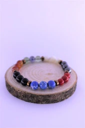 Kova Çakra Doğal Taş Bileklik Birinci Kalite Taş Kova Burcu - 3