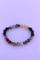 Aslan Çakra Doğal Taş Bileklik Birinci Kalite Taş Aslan Burcu - 3