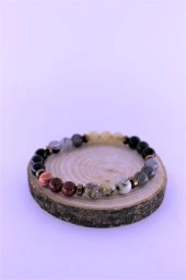 Aslan Çakra Doğal Taş Bileklik Birinci Kalite Taş Aslan Burcu - 4