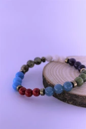 Balık Çakra Doğal Taş Bileklik Birinci Kalite Taş Balık Burcu - 3