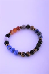 Oğlak Çakra Doğal Taş Bileklik Birinci Kalite Taş Oğlak Burcu - 2