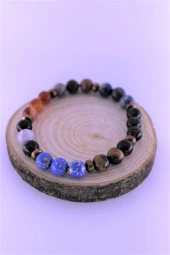 Oğlak Çakra Doğal Taş Bileklik Birinci Kalite Taş Oğlak Burcu - 3