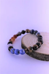 Oğlak Çakra Doğal Taş Bileklik Birinci Kalite Taş Oğlak Burcu - 4