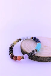 Terazi Çakra Doğal Taş Bileklik Birinci Kalite Taş Terazi Burcu - 4