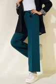 Kuşak Bağlamalı Dabıl Pantolon Zümrüt Yeşili - 2