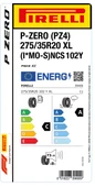 Pirelli 275/35R20 102Y Xl I*Mo-S Ncs P-Zero Pz4 C-A-73   Lastiği (Üretim Yılı: 2023) thumbnail 1