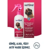 Vetürel Kedi Köpek Pati Temizlik ve Koku Giderici Sprey 300 ml - 4