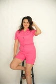 BELİ LASTİKLİ ŞORTLU GABARDİN TULUM - 9