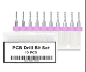 10 Adet 0.1mm Tungsten Karbür Delme PCB Matkap Ucu - 3