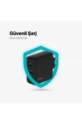 Ttec 2SCG04S SmartCharger Trio GAN 120W PD Seyahat 2 USB-C+USB-A Hızlı Şarj Aletİ - 4