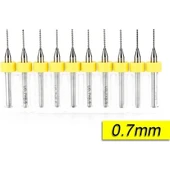 10 Adet 0.7mm Tungsten Karbür Delme PCB Matkap Ucu - 1