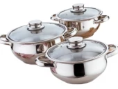 MERCAN GÜVEÇ SETİ 3 LÜ CAM KAPAK thumbnail 2