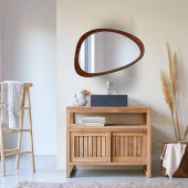 Dekoratif Ayna Ceviz Çerçeve 70x50 Buzkan - 2