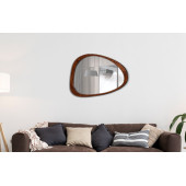 Dekoratif Ayna Ceviz Çerçeve 70x50 Buzkan - 5