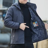 Pasifix Su Geçirmez İçi Kadife Rüzgar Geçirmez Erkek Mont 001 thumbnail 7