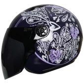 FREE-M 601 PAISLEY WOMEN KASK (SİYAH CAMLI) - 2