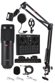Lastvoice BM800 Live Set Efektli Ses Kartı Mikrofon Stand Kayıt Canlı Yayın Seti (PC ve Telefon) thumbnail 2