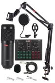 Lastvoice BM800 Live Set Efektli Ses Kartı Mikrofon Stand Kayıt Canlı Yayın Seti (PC ve Telefon) thumbnail 1