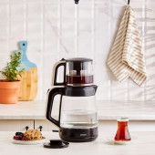 Karaca Glass Tea XL 2in1 Cam Çay Makinesi ve Kettle Krem - 3
