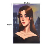 Kadın Poster Tablo 34,5cmX 50cm - 1