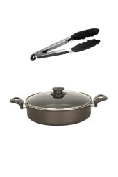 Mehtap 32 CM Karnıyarık Teflon Ve Altabi Silikon Maşa - 1