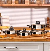 Emsan Aren 8 Prç Tencere Seti Çelik - 1