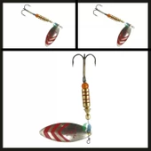 Uyguna-Yakala Gümüş/kırmızı No:3 Lungo Sergente Döner Kaşık-KAŞ.205 thumbnail 2