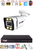 FURY 1 Kameralı 1080P Görüntü Gece Renkli Full Hd 4 x Ultra Led Gece Renkli Güvenlik Kamerası Seti 320GB thumbnail 1