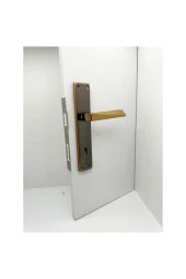 Piramit Albirifin Saten Lüx Kare Aynalı Oda Kapı Kolu 4 Takım thumbnail 3