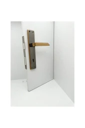 Piramit Albirifin Saten Lüx Kare Aynalı Oda Kapı Kolu 4 Takım thumbnail 4