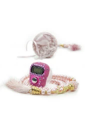 Özel Kutusunda Zikirmatik ve İnci Tesbihli Mevlüt Hediyelik Seti Pembe thumbnail 3