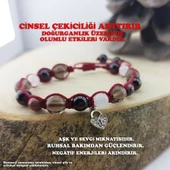 Vaoov 925 Ayar Gümüş Doğal Taşlı Cinsel Cazibe Tılsımı Bileklik thumbnail 1