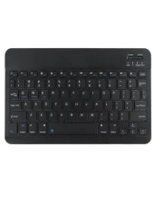 Apple iPad Mini 5 7.9" Uyumlu Kablosuz Bluetooth Şarj Edilebilir Mini Q Klavye Mouse Seti - Siyah - 2