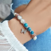 Vaoov 925 Ayar Gümüş Doğal Taşlı Zayıflatan Bileklik thumbnail 2