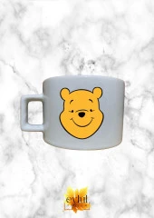 Winnie The Pooh Temalı Sevimli Özel Tasarım Baskılı Kupa Bardak Espresso Türk Kahvesi Bardağı - 1