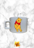 Winnie The Pooh Temalı Sevimli Özel Tasarım Baskılı Kupa Bardak Espresso Türk Kahvesi Bardağı thumbnail 1