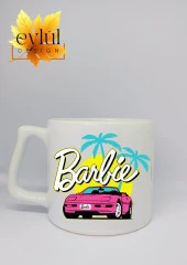 Barbie Baskılı Lüks Seramik Kupa Bardak Hediye Çay-kahve Bardağı - 1