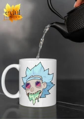 Rick And Morty Rick Sanchez Çizgi Dizi Eğlenceli Özel Tasarım Baskılı Kupa Bardak Çay-Kahve Bardağı thumbnail 2