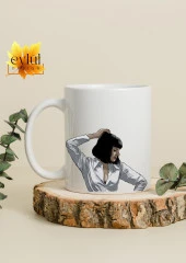 Pulp Fiction Ucuz Roman Mia Wallace Temalı Özel Tasarım Baskılı Kupa Bardak Hediye Bardak - 1
