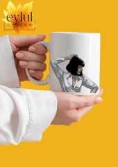 Pulp Fiction Ucuz Roman Mia Wallace Temalı Özel Tasarım Baskılı Kupa Bardak Hediye Bardak - 2