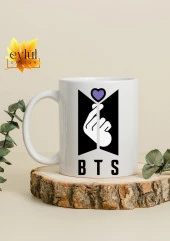 BTS Özel Tasarım K-POP Baskılı Özel Tasarım Baskılı Kupa Bardak Kahve Bardağı Hediye - 2