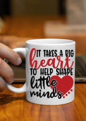 Öğretmen Özel Tasarım Baskılı Kupa Bardak Kahve Bardağı-Öğretmenler Günü Hediyesi thumbnail 1