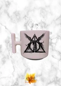 Krem Rengi T Saplı Harry Potter Özel Tasarım Baskılı T Kupa Bardak Latte Bardağı - 1