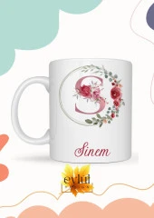 Sinem Yazılı Kupa Bardak Baskılı İsim Kupa Bardak Kahve Bardağı Doğum Günü Hediye Kupa - 1